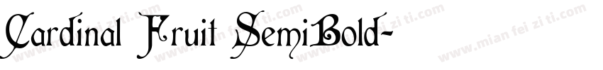 Cardinal Fruit SemiBold字体转换